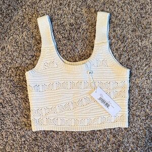 Textured Sweater Crop Top